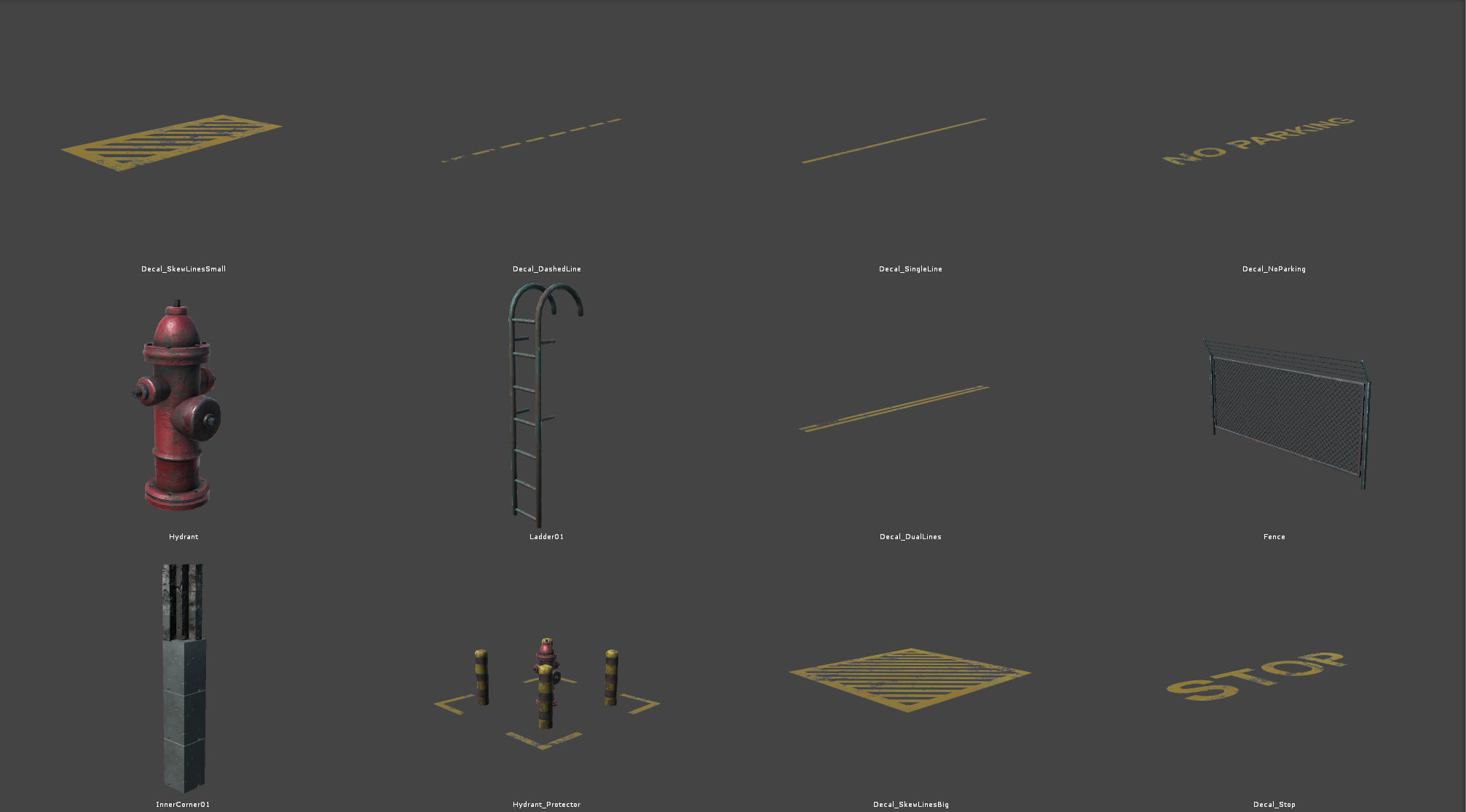 Module Based Harbor Creator Low-poly 3D model_29