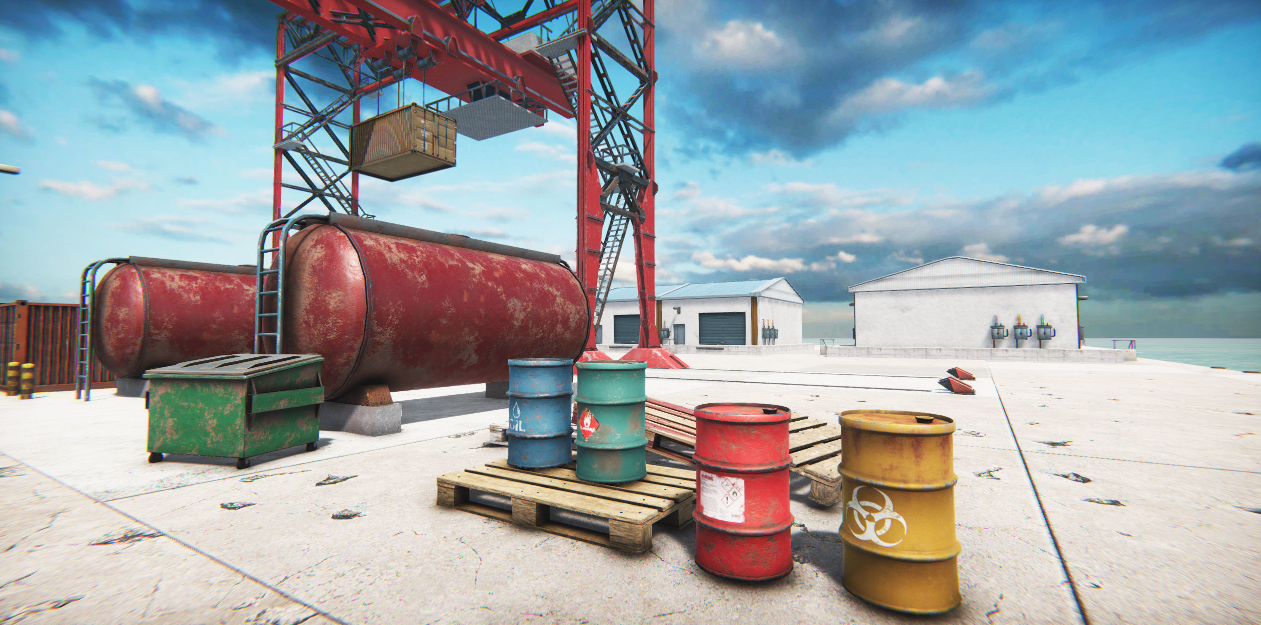 Module Based Harbor Creator Low-poly 3D model_8