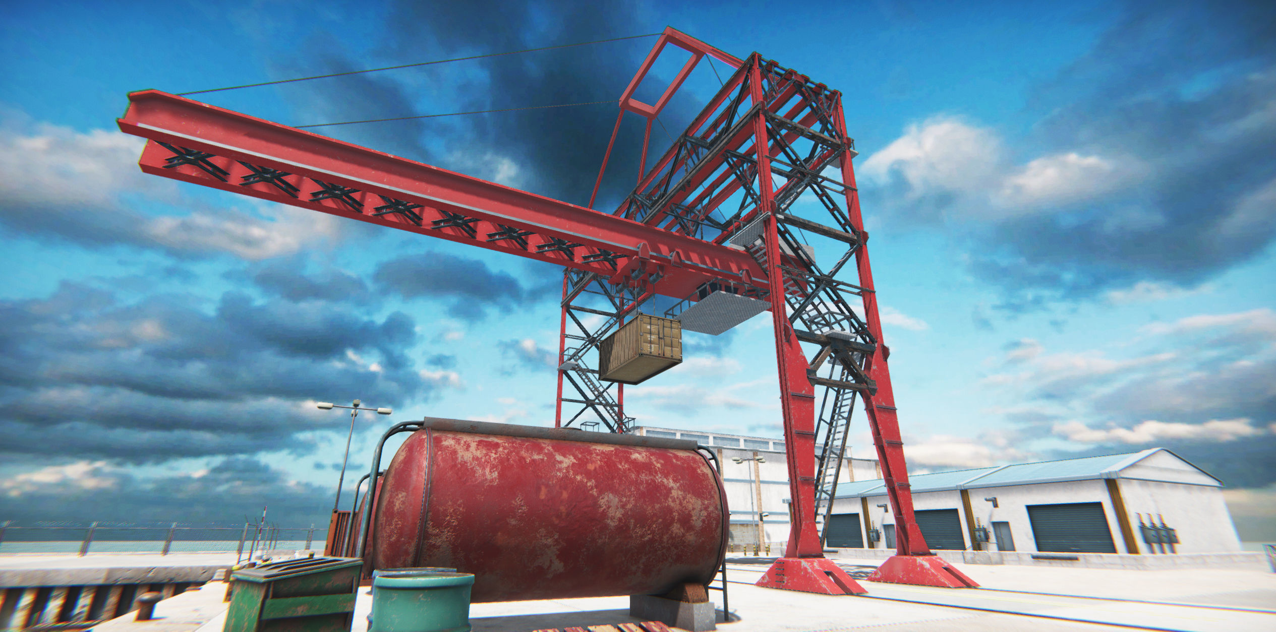 Module Based Harbor Creator Low-poly 3D model_9