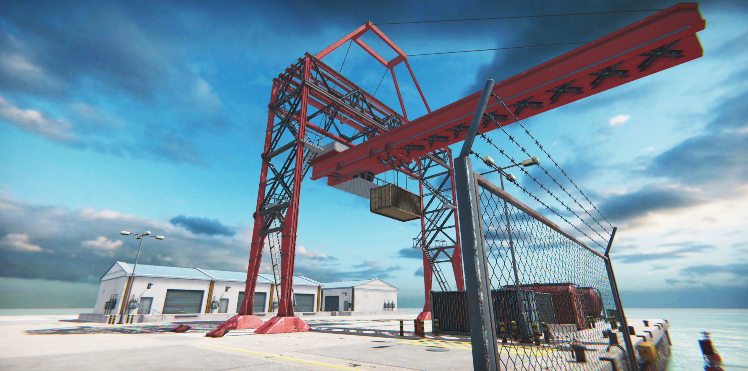 Module Based Harbor Creator Low-poly 3D model_3