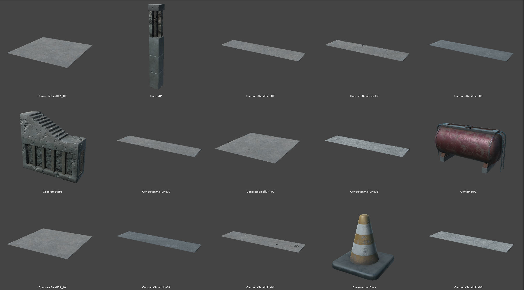 Module Based Harbor Creator Low-poly 3D model_26