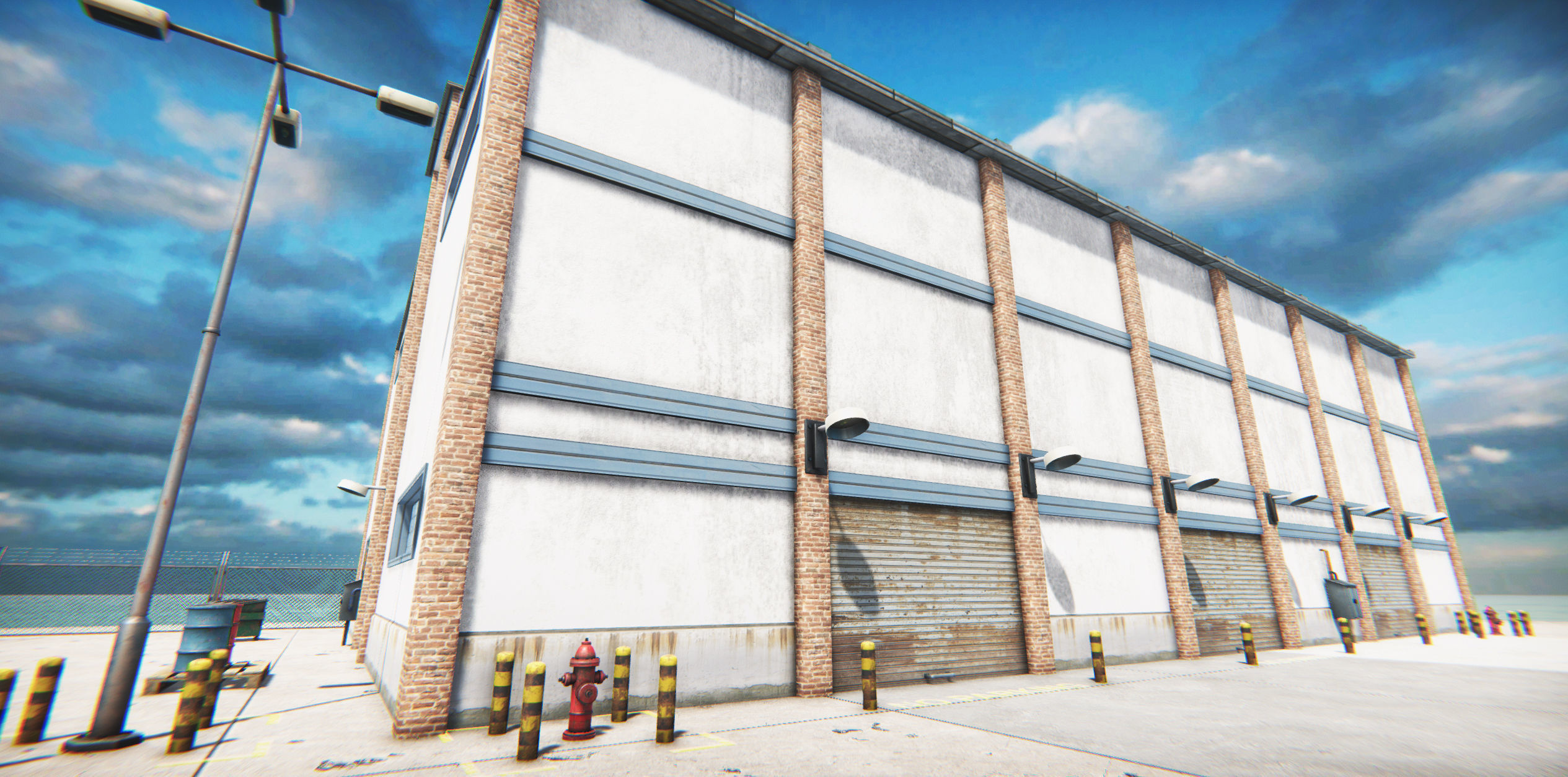 Module Based Harbor Creator Low-poly 3D model_19