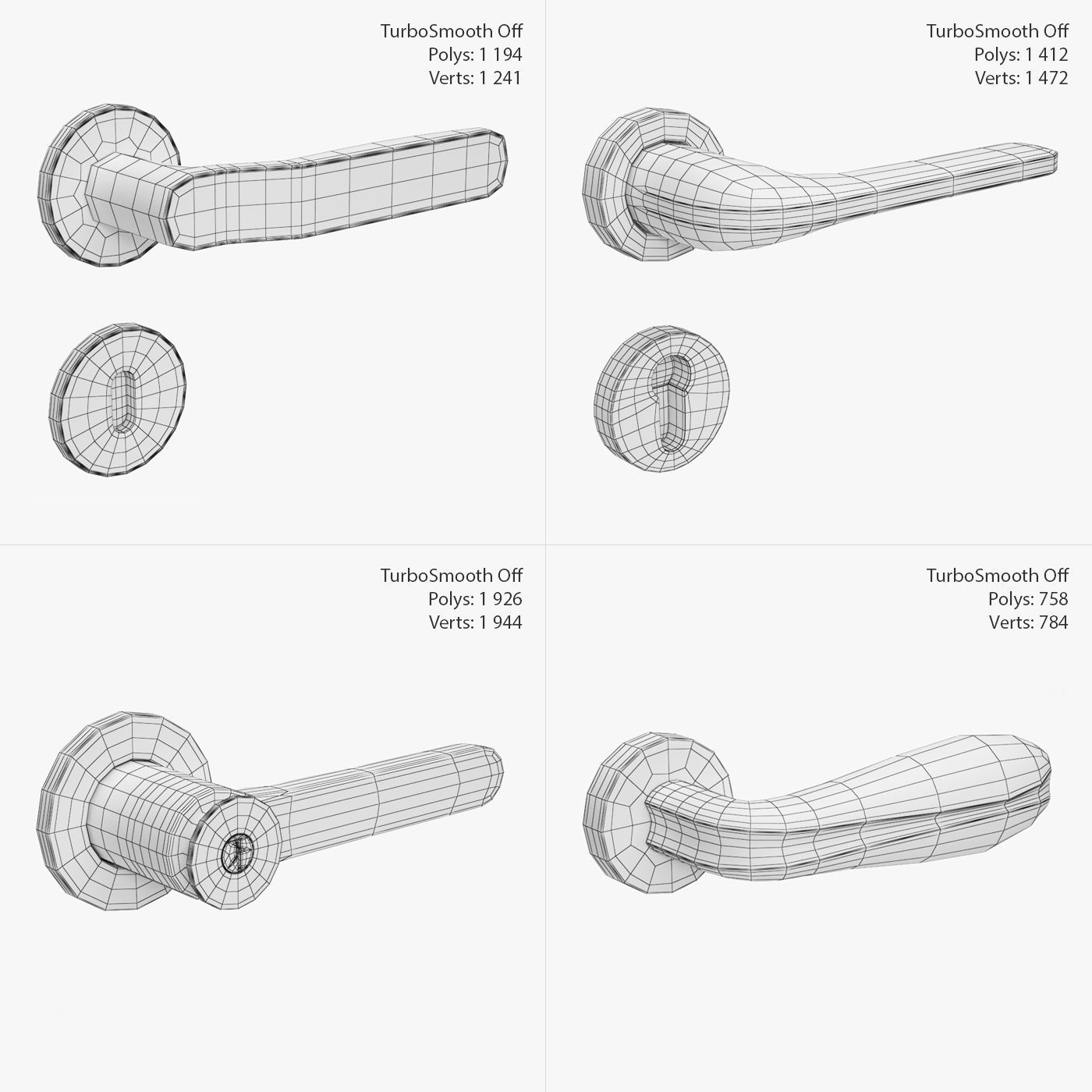 Door Handles vol 1 3D model_1