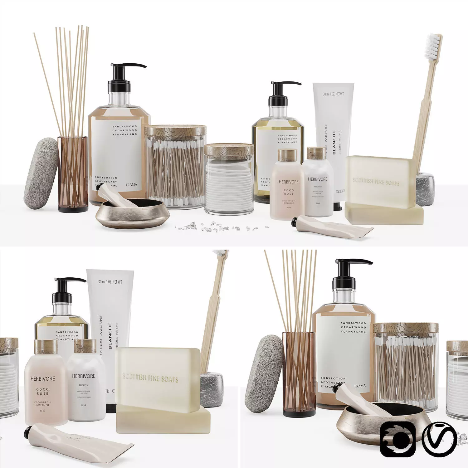 Bathroom set 02  3D model_0