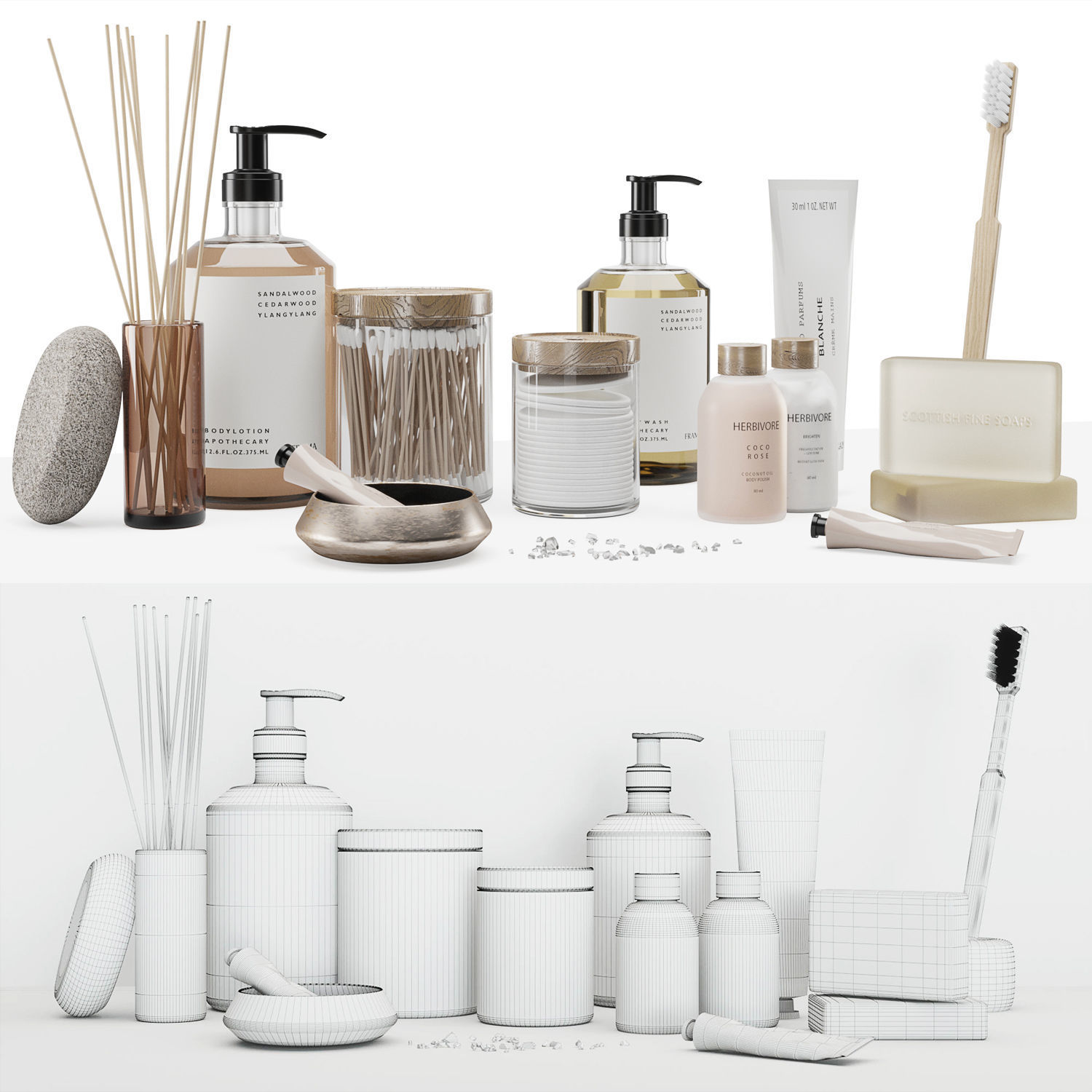 Bathroom set 02  3D model_1