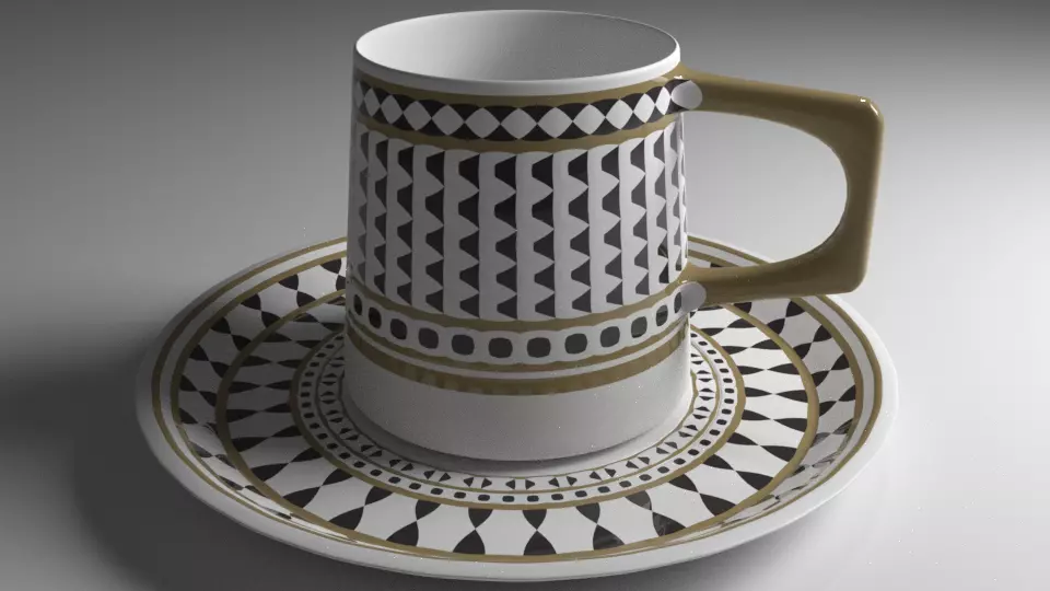 Cup with coffee 3D model 3D model_0