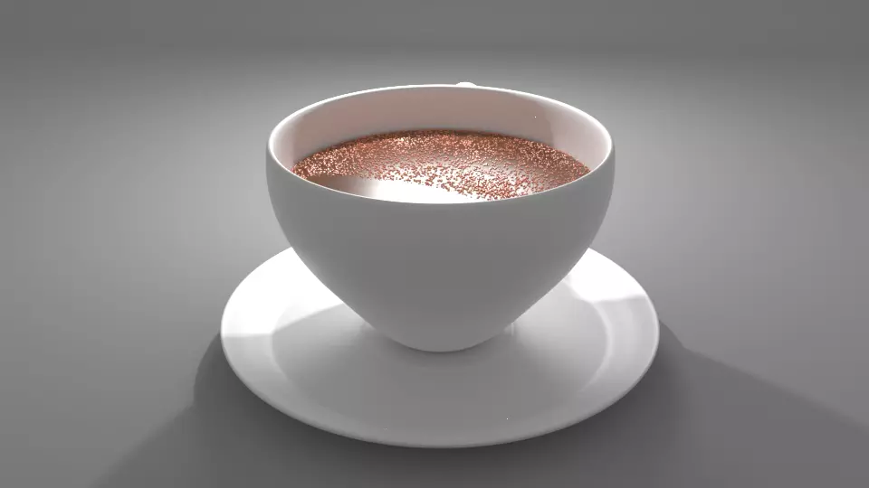 Cup with coffee 3D model_0