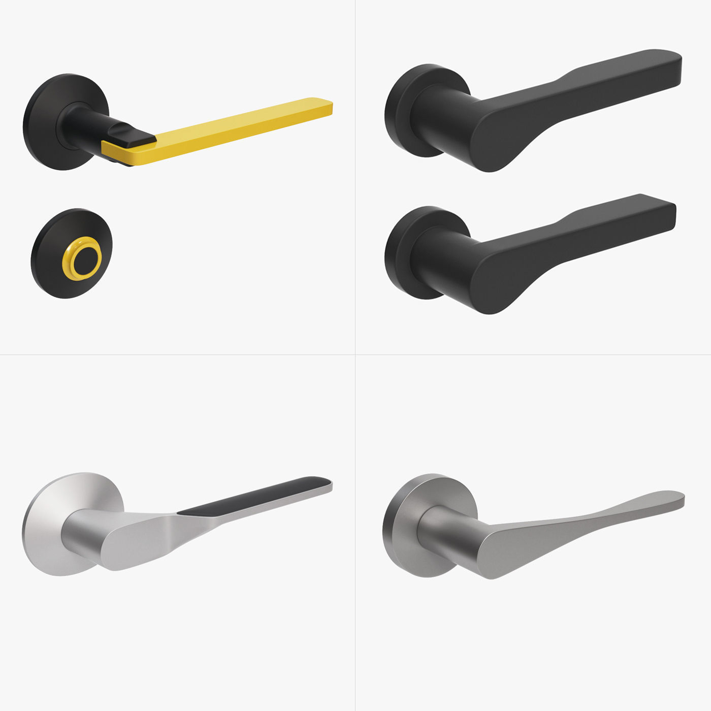 Door Handles vol 2 3D model_0
