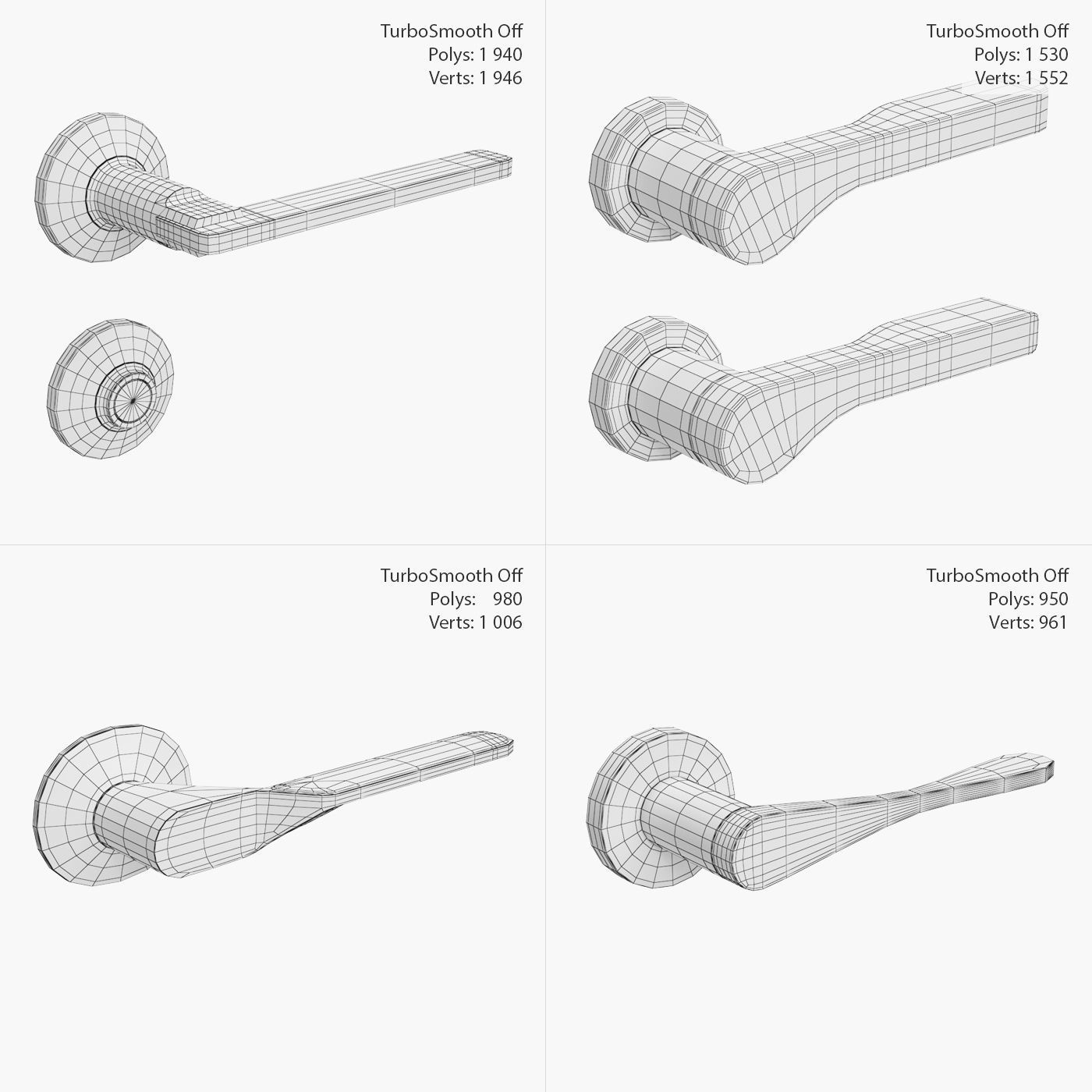 Door Handles vol 2 3D model_1