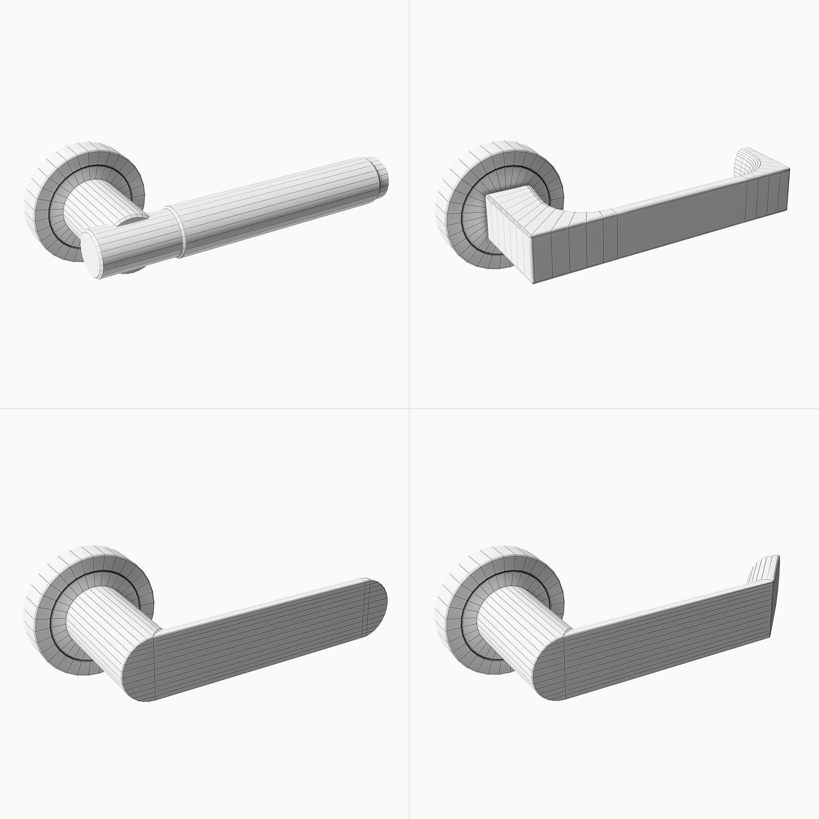 Door Handles vol 3 3D model_1