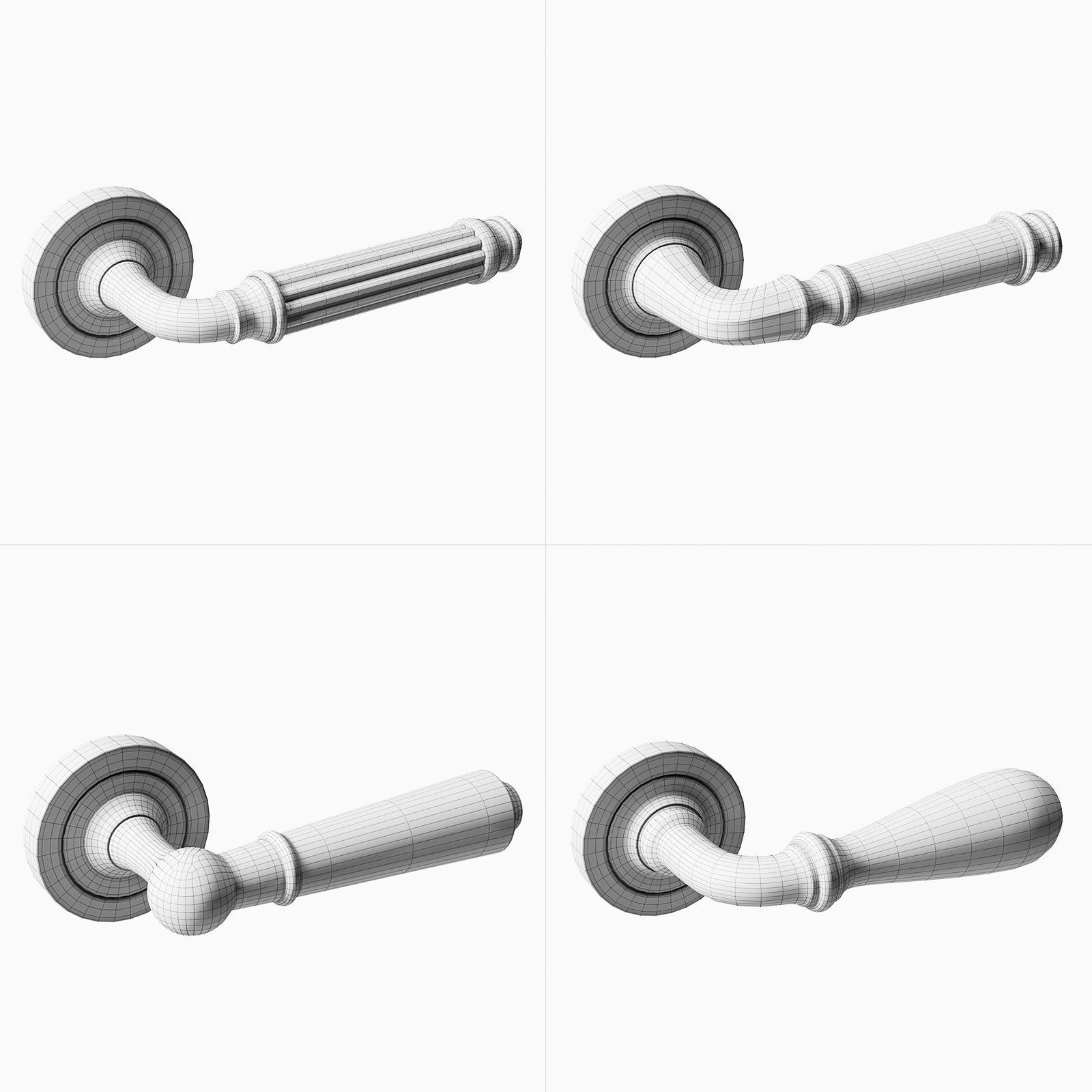 Door Handles vol 4 3D model_1