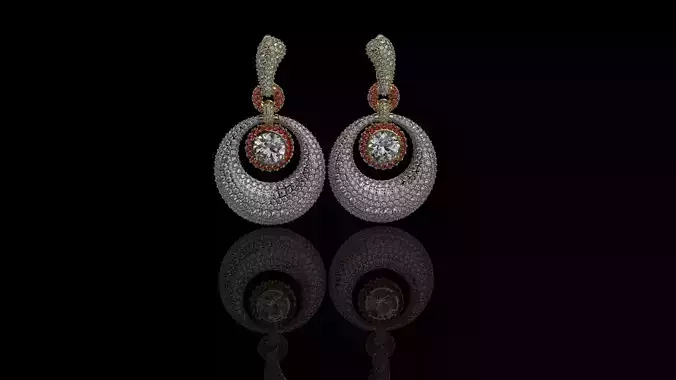 M EARRINGS N7 3D print model