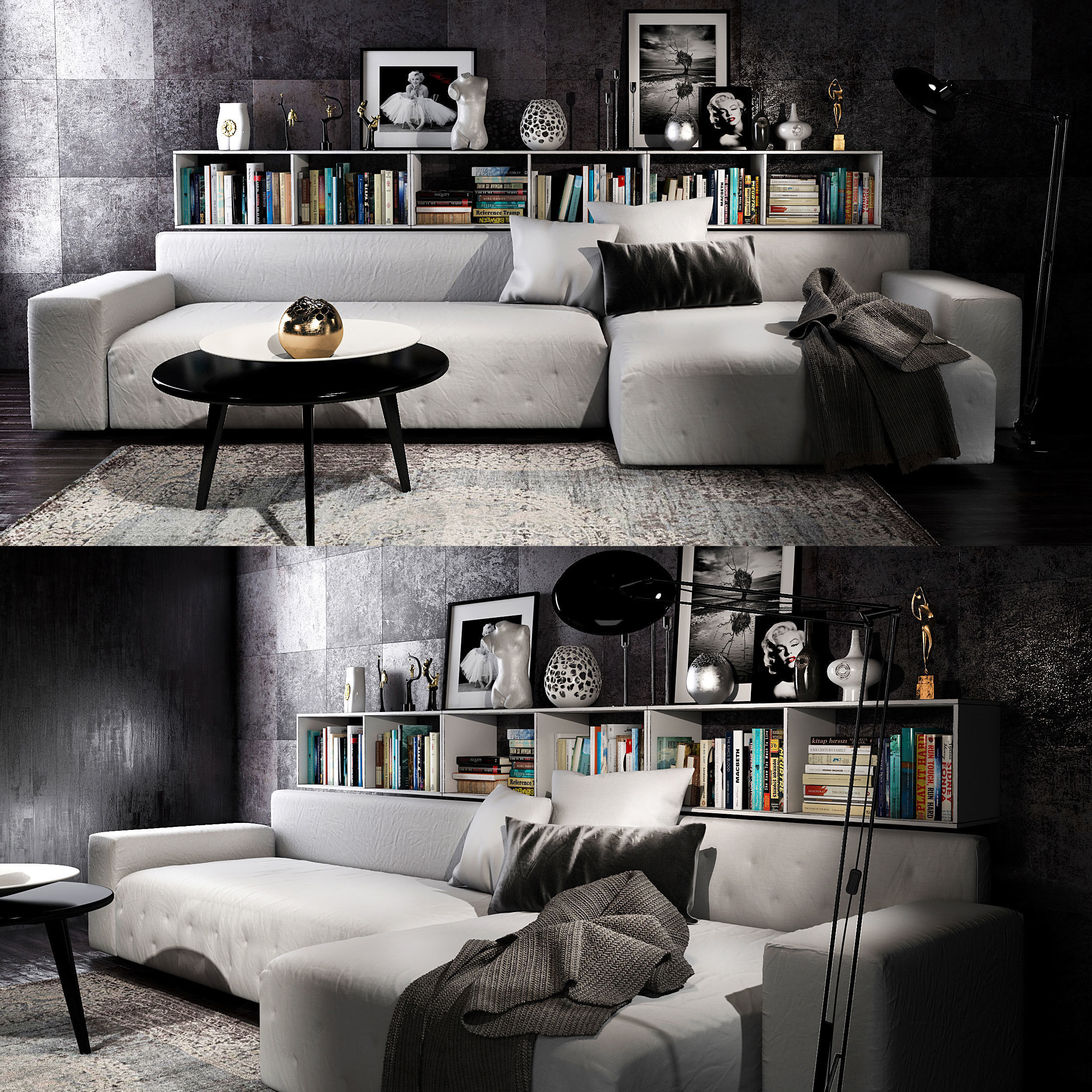Twils livingroom set 3D model_1