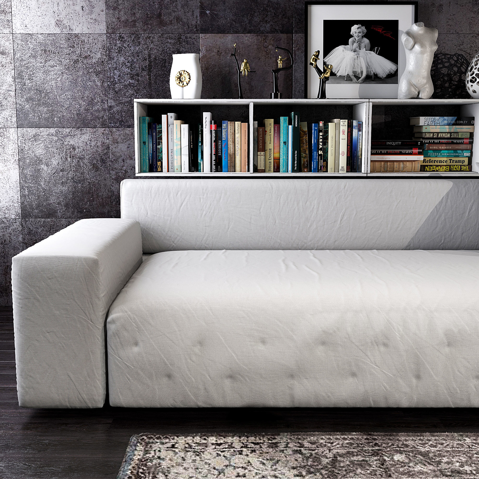 Twils livingroom set 3D model_5