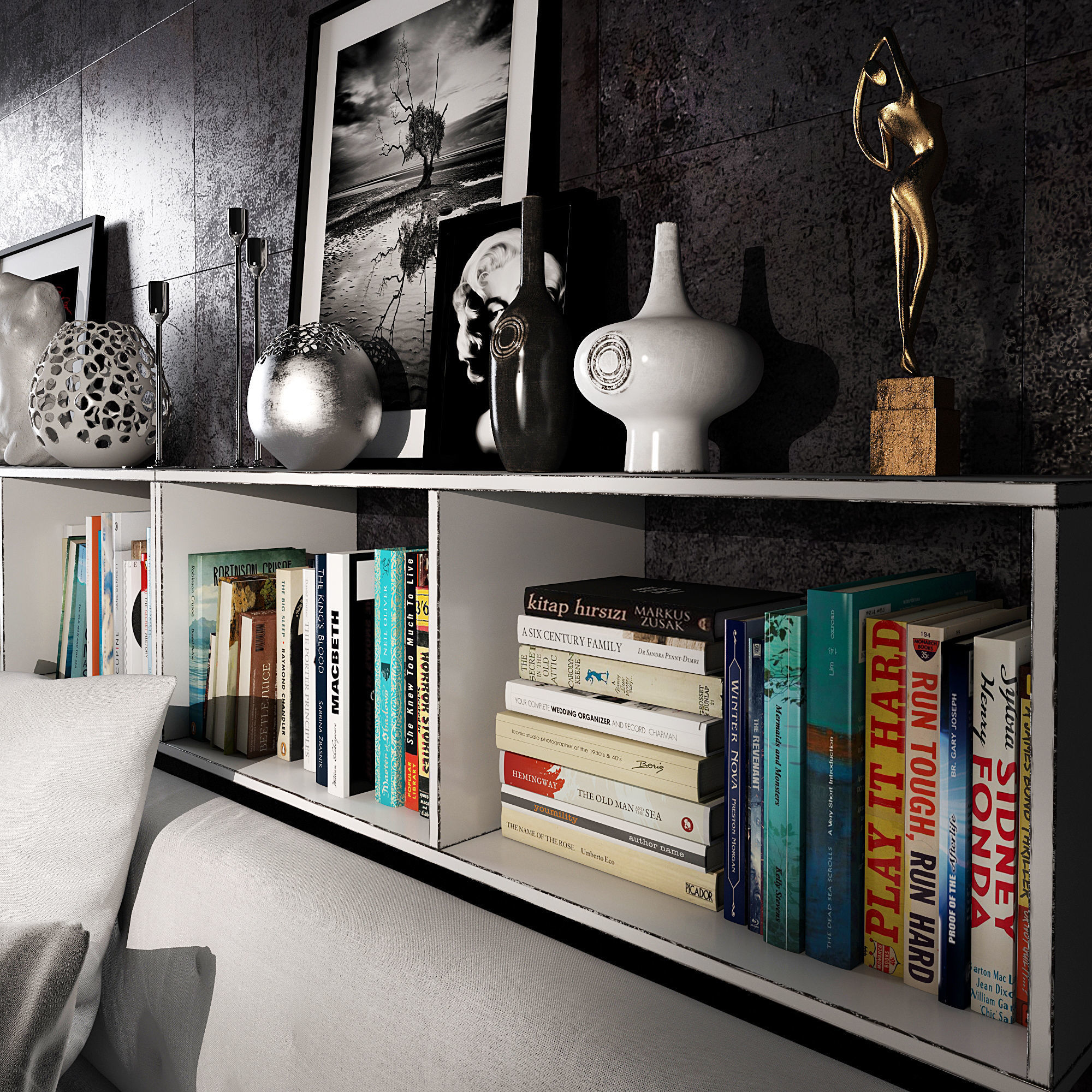 Twils livingroom set 3D model_4