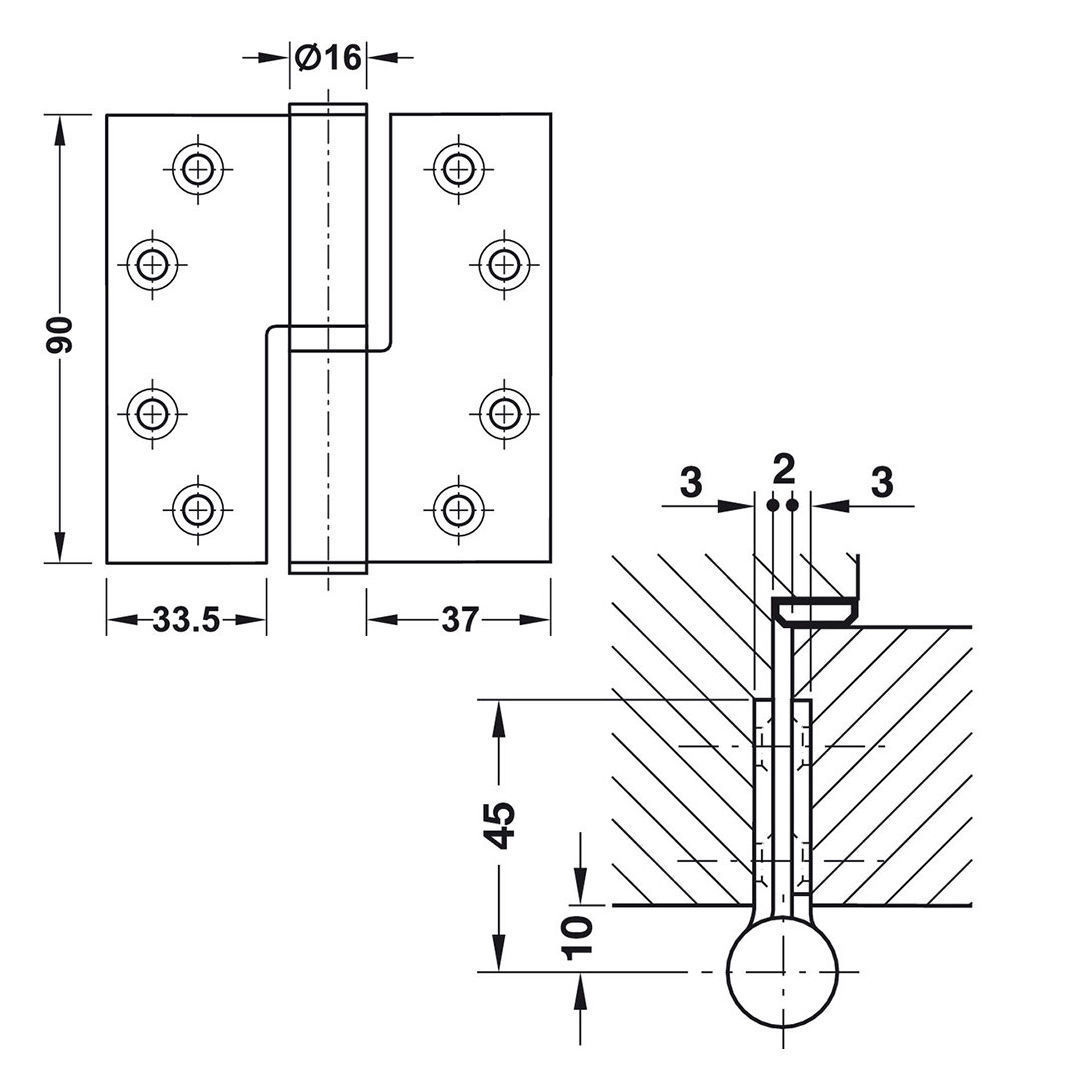 Hinge hafele 3D model_2