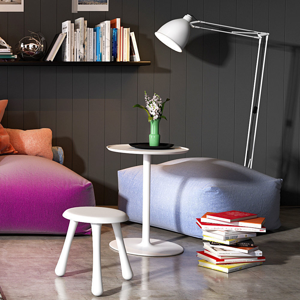 Twils soft poufs set 3D model_5