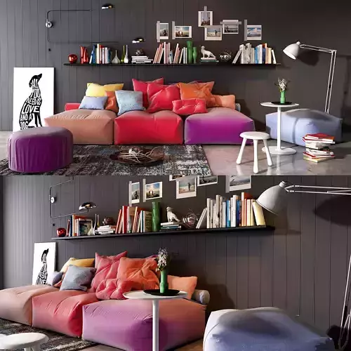 Twils soft poufs set