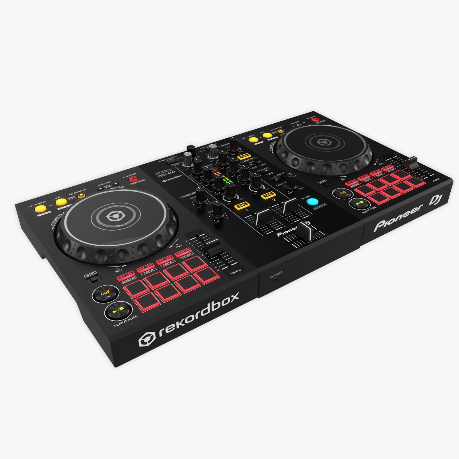 DJ Controller DDJ-400 3D model_8