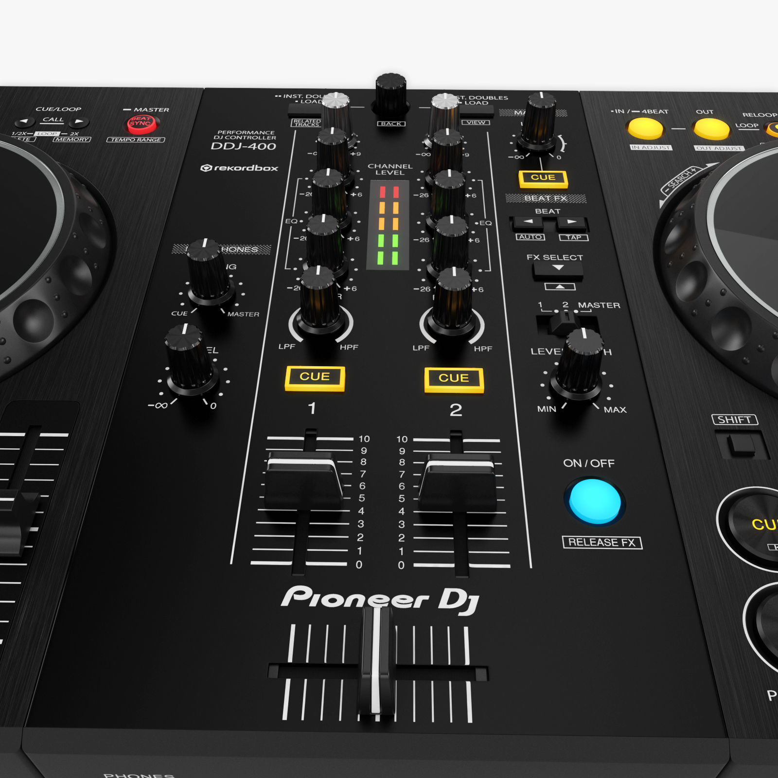 DJ Controller DDJ-400 3D model_12