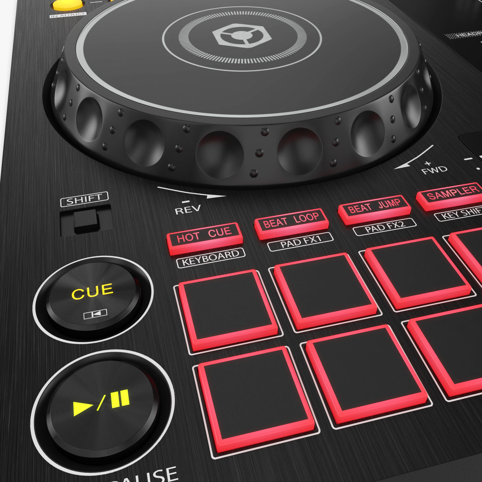 DJ Controller DDJ-400 3D model_17