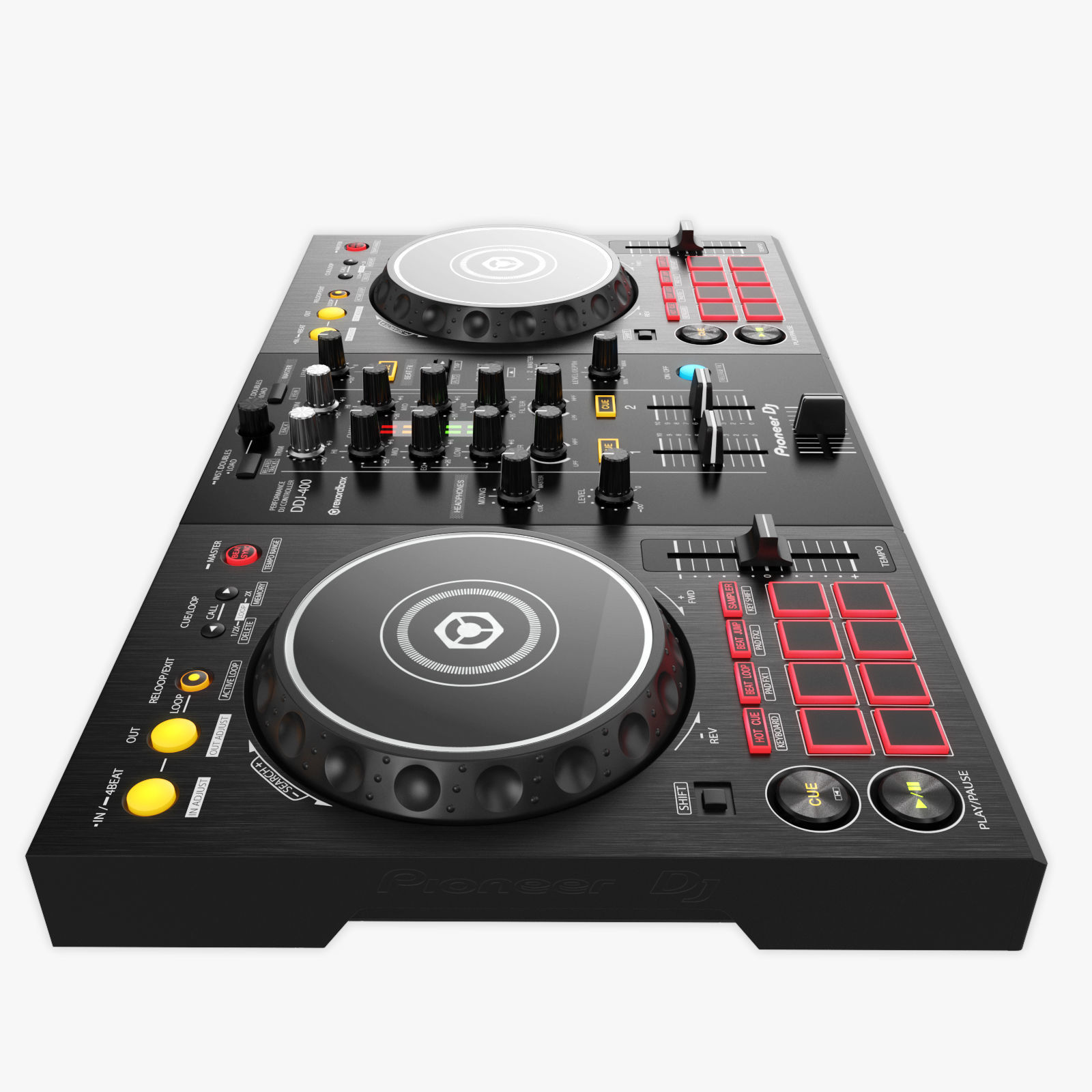 DJ Controller DDJ-400 3D model_7