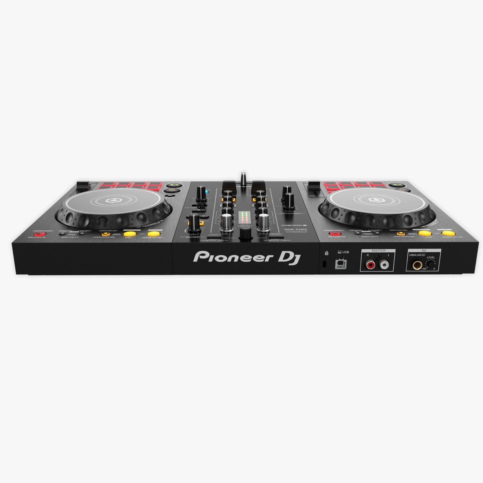 DJ Controller DDJ-400 3D model_5