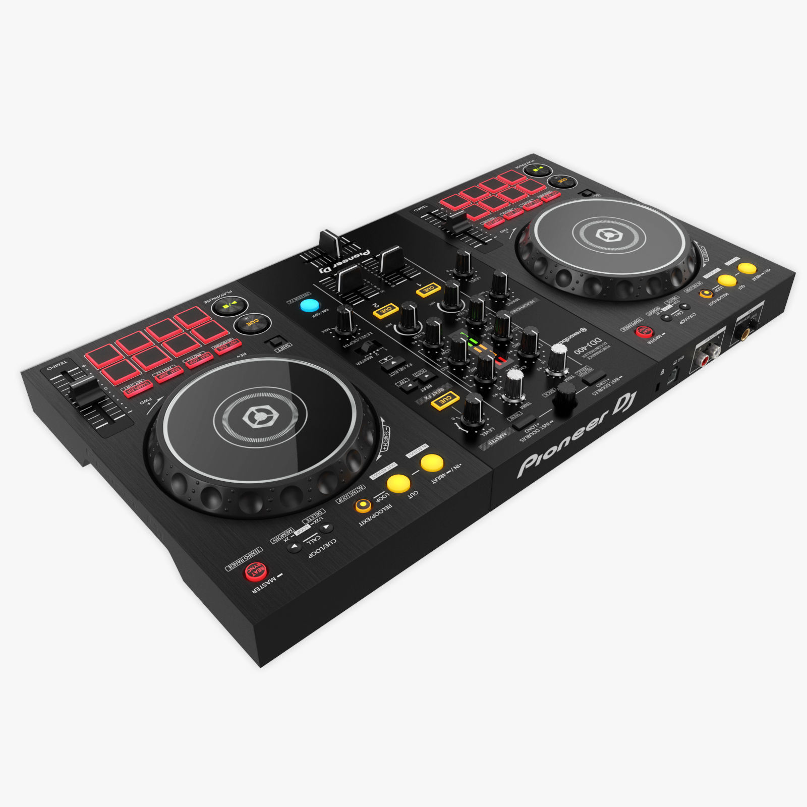 DJ Controller DDJ-400 3D model_4