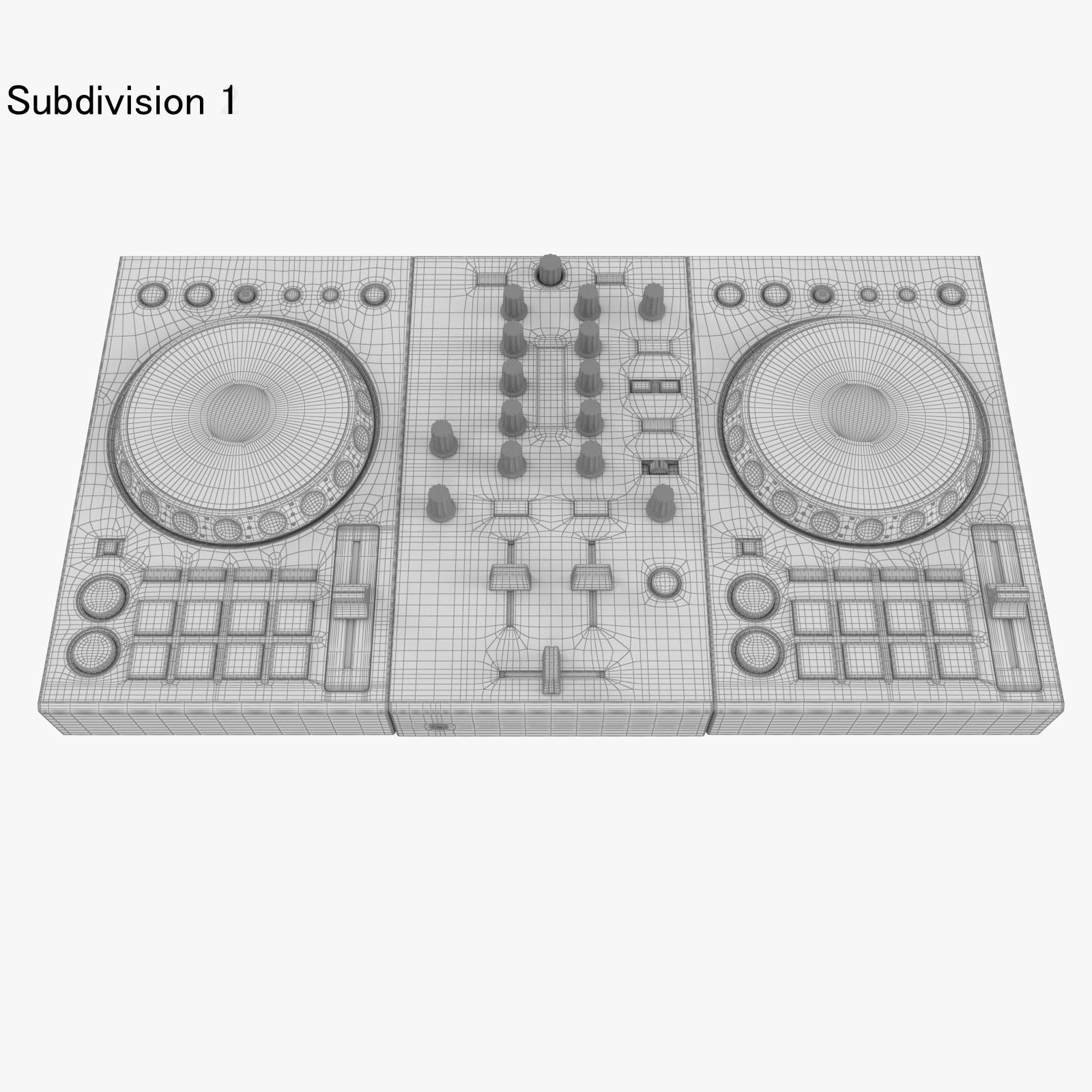 DJ Controller DDJ-400 3D model_21