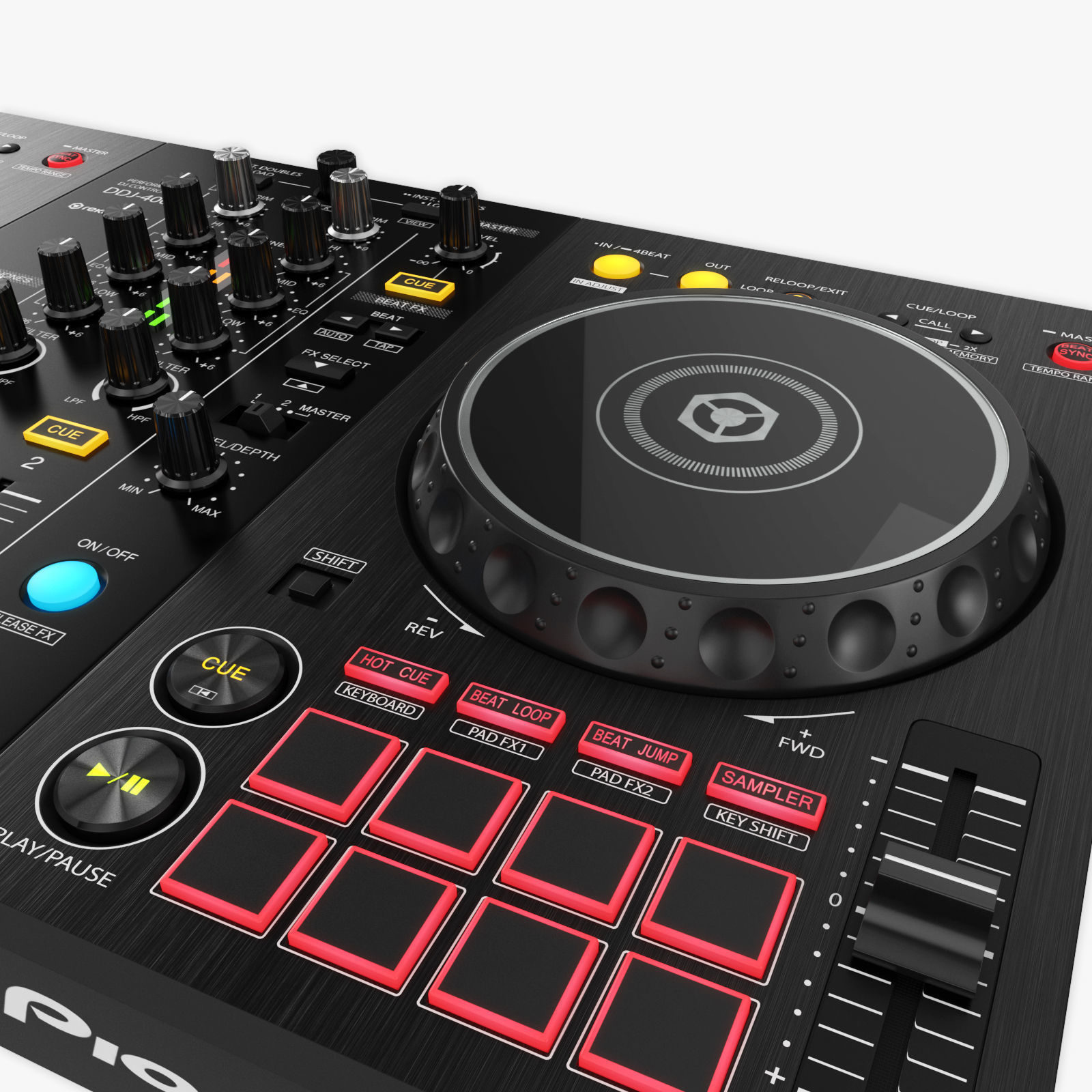 DJ Controller DDJ-400 3D model_13