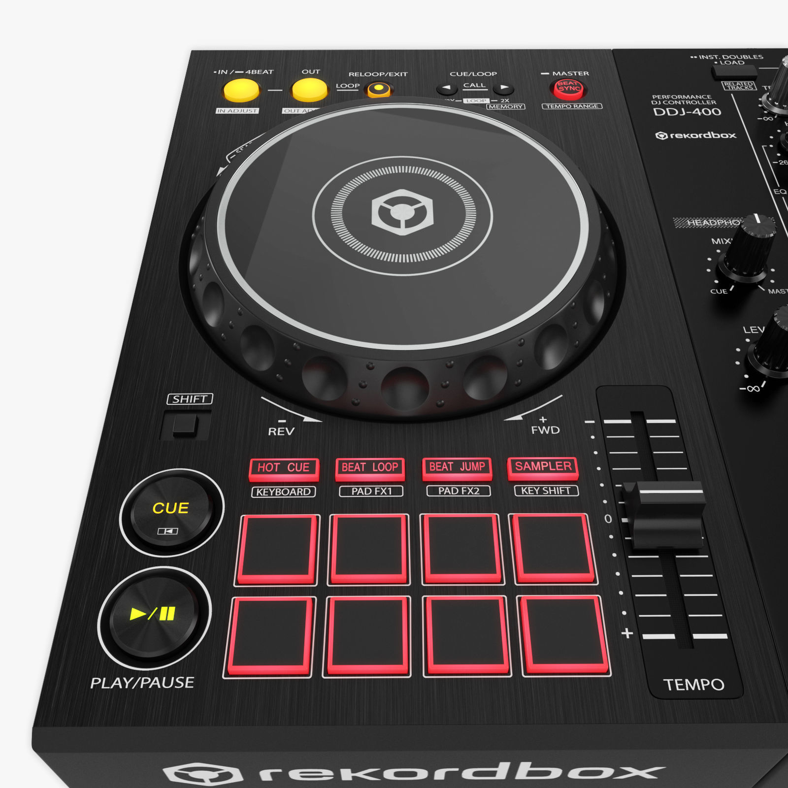 DJ Controller DDJ-400 3D model_11