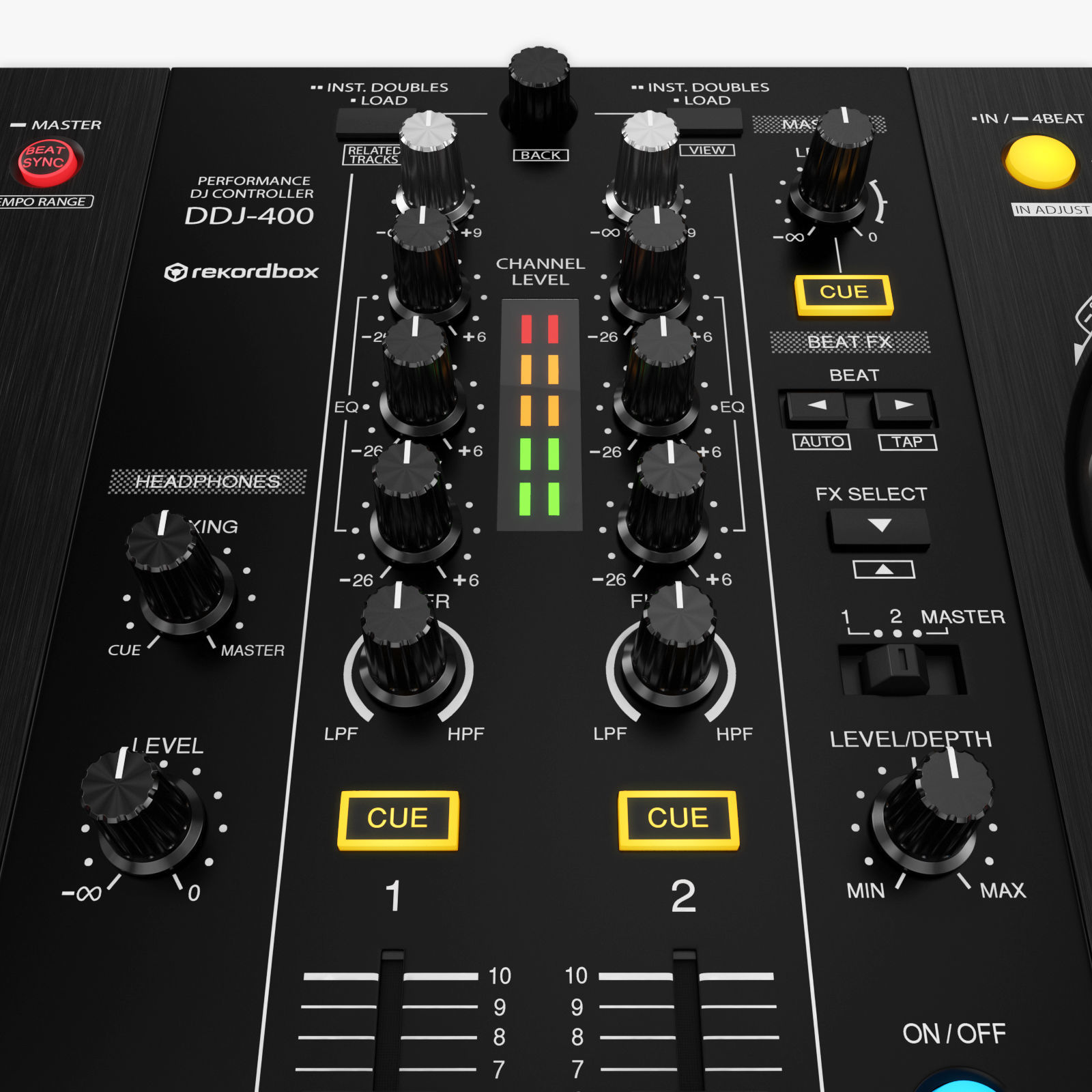 DJ Controller DDJ-400 3D model_16