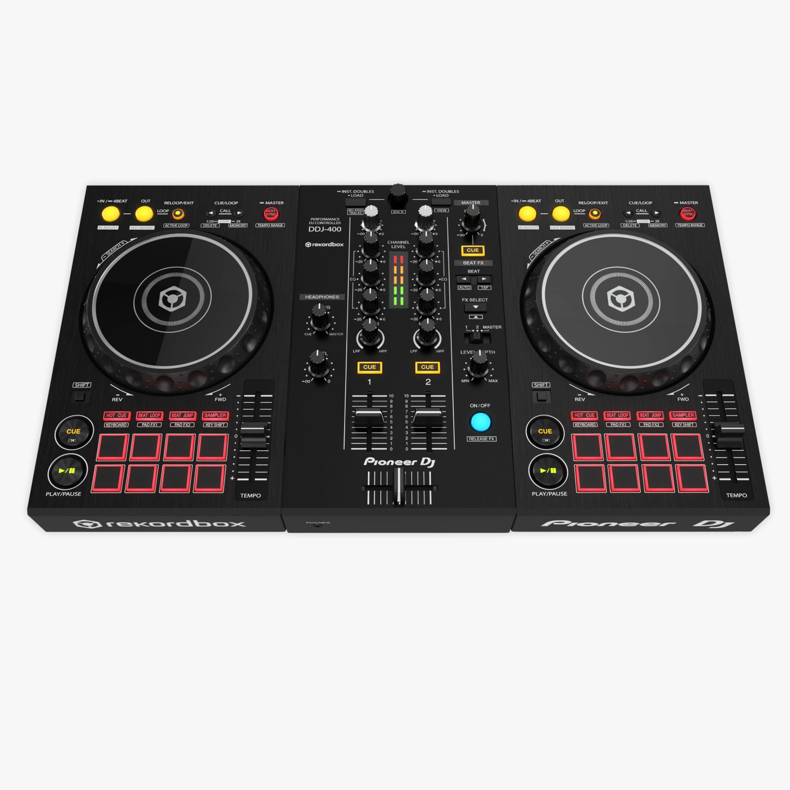 DJ Controller DDJ-400 3D model_1