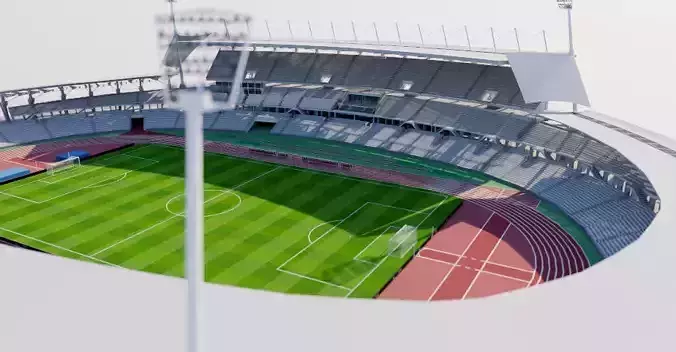 Stade Sebastien Charlety - Paris 3D model