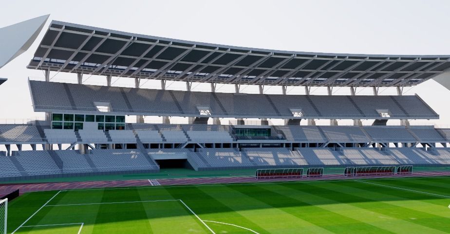 Stade Sebastien Charlety - Paris 3D model_2