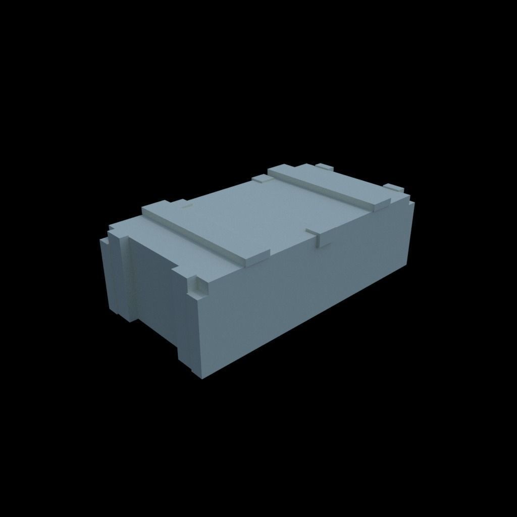 Sandbags Trench 3D print model_10