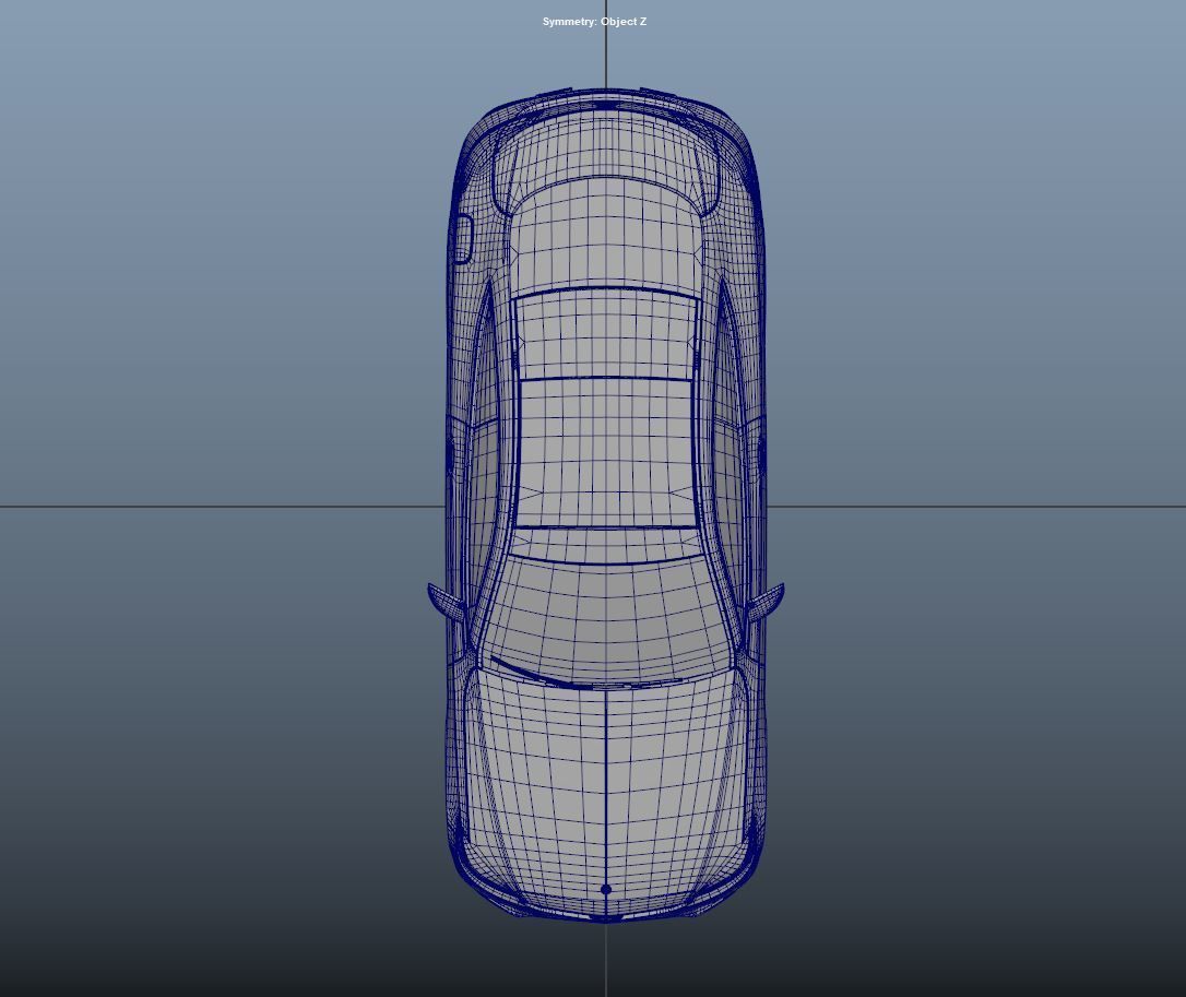 Mercedes Benz C Class Coupe 2019 Low-poly 3D model_10