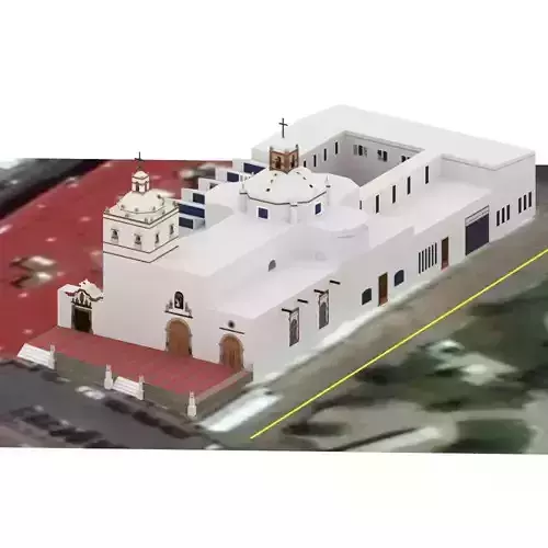 Iglesia de San Francisco Low-poly 3D model