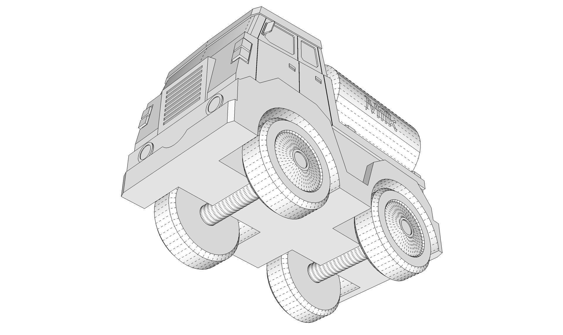 Toy Milk Tanker 3D model_19