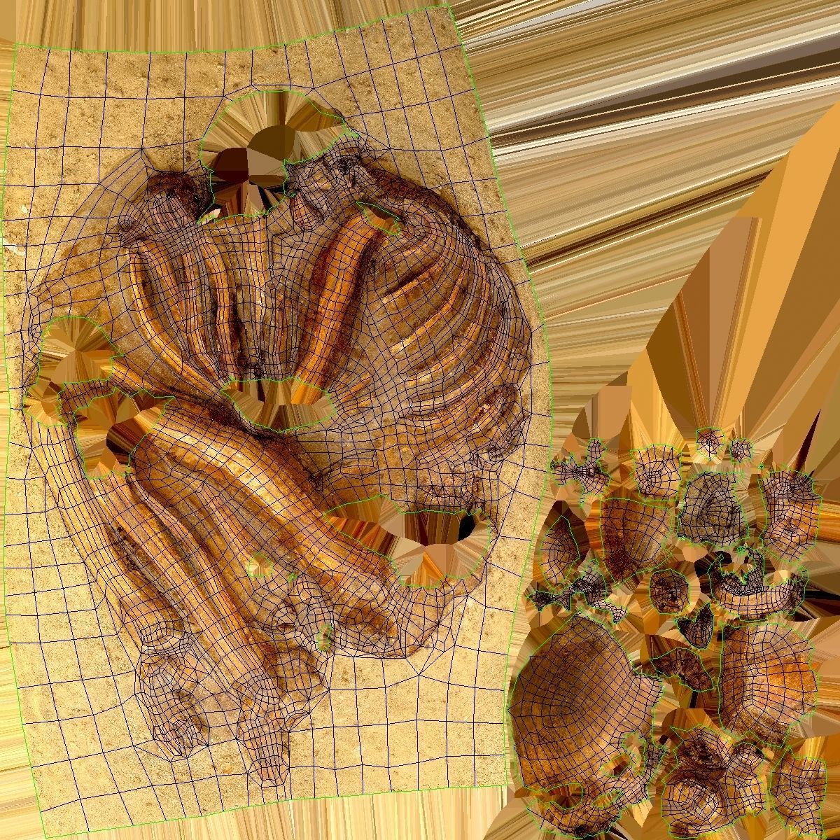 Real humen sceleton Low-poly 3D model_23