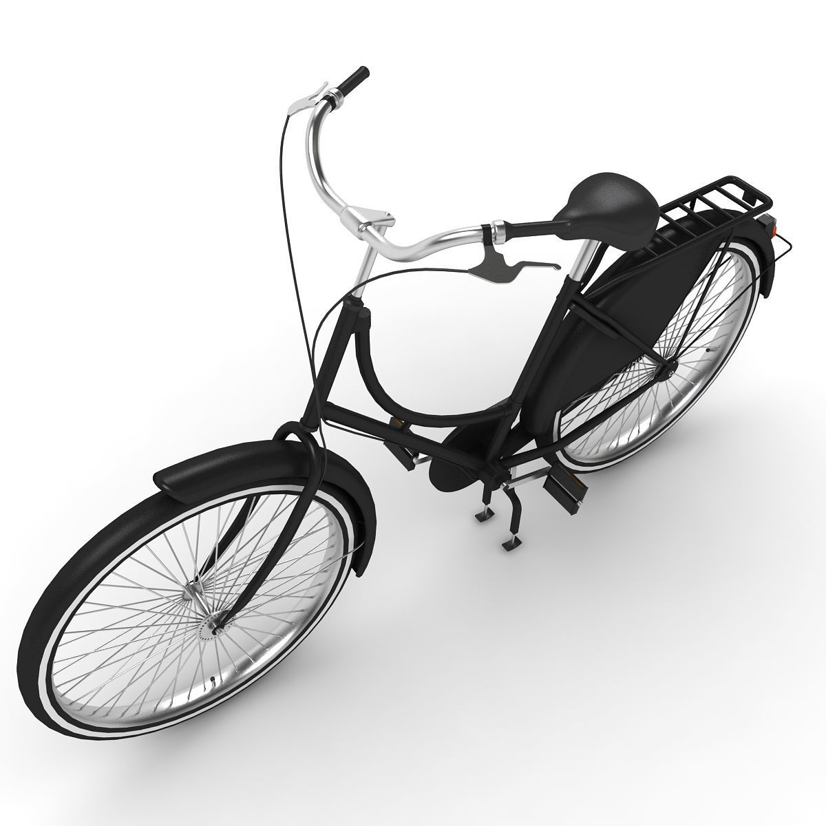 Azor European City Bicycle 3D model_5
