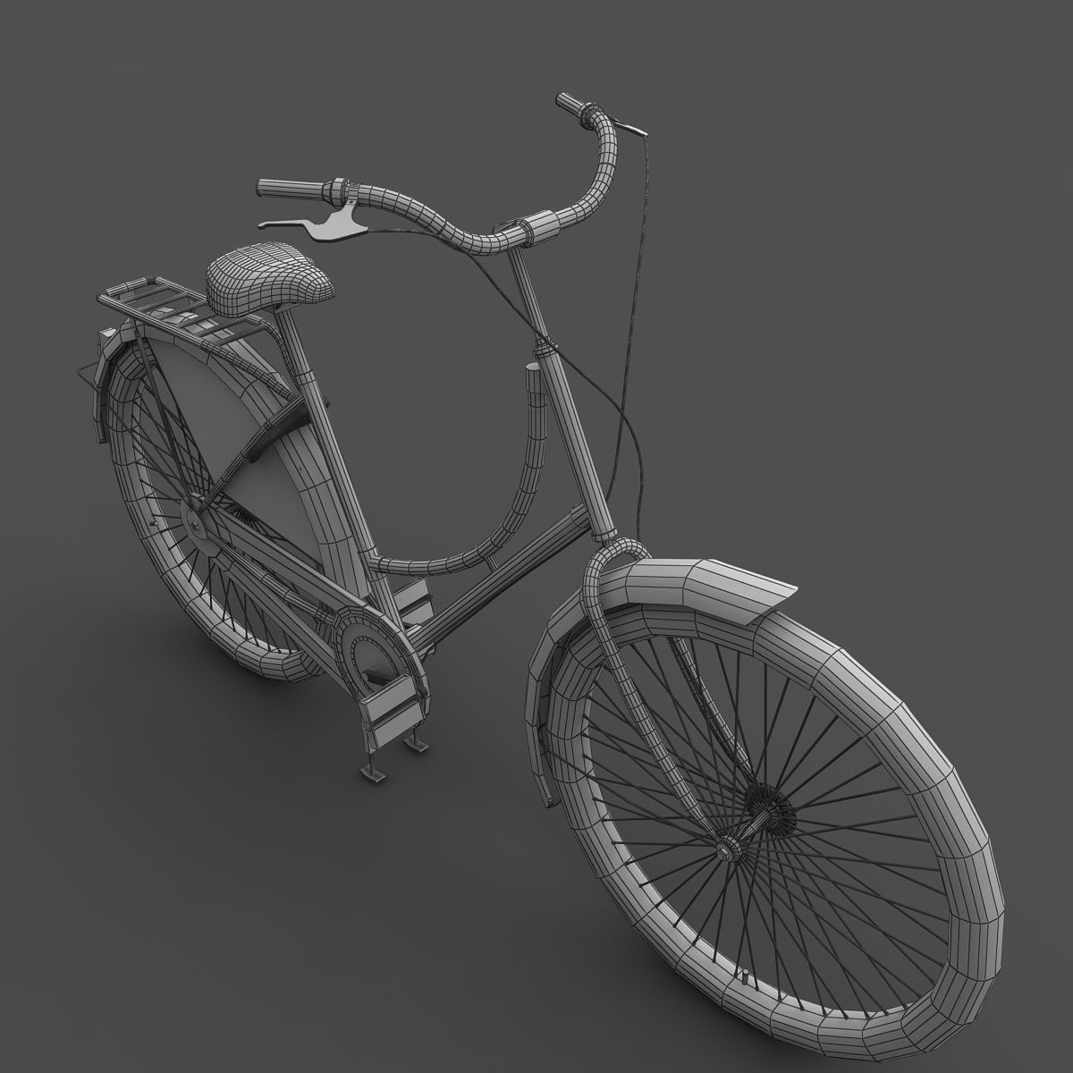 Azor European City Bicycle 3D model_8