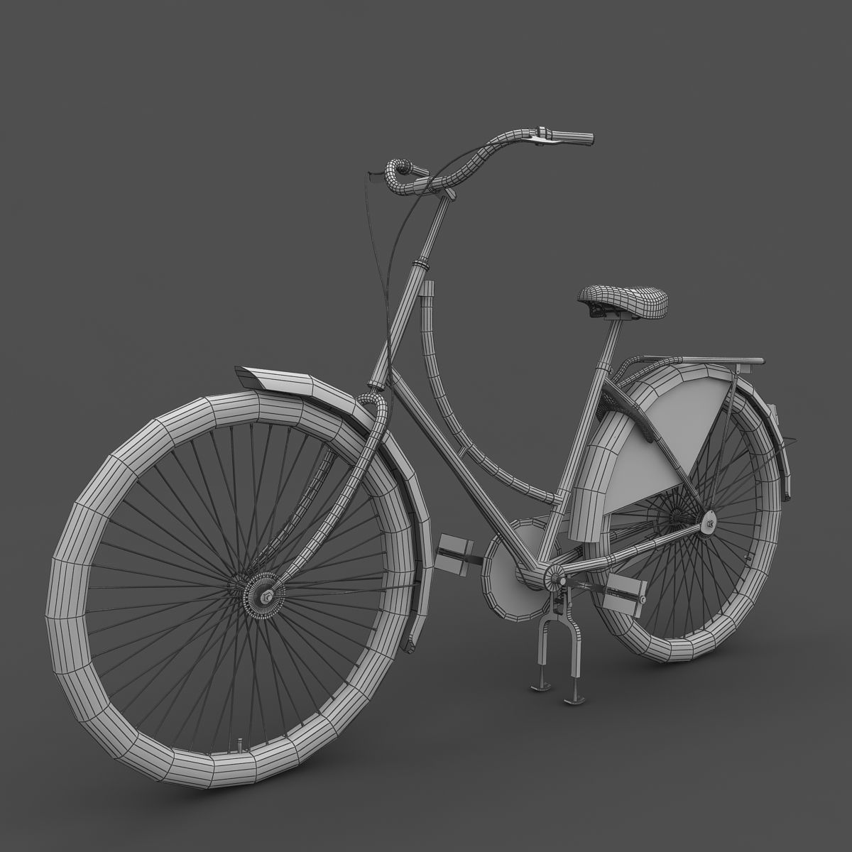 Azor European City Bicycle 3D model_6