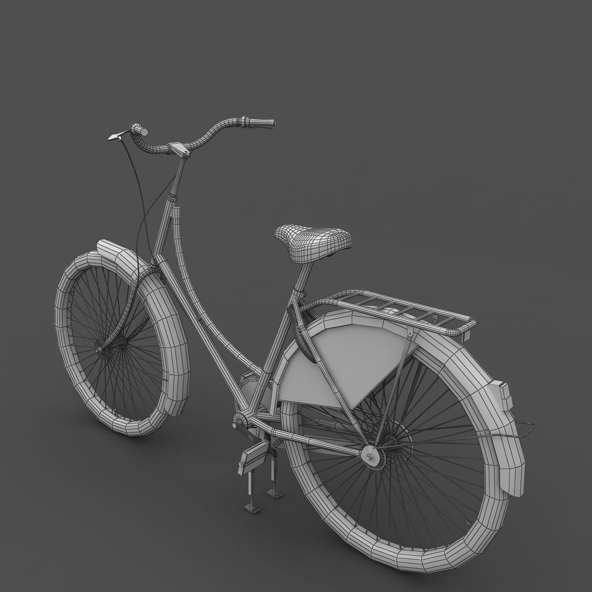 Azor European City Bicycle 3D model_7