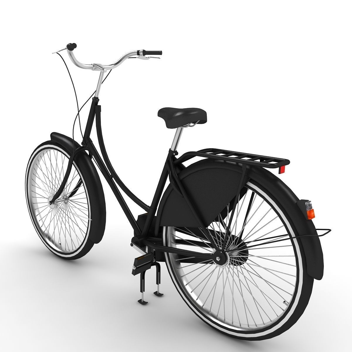 Azor European City Bicycle 3D model_4