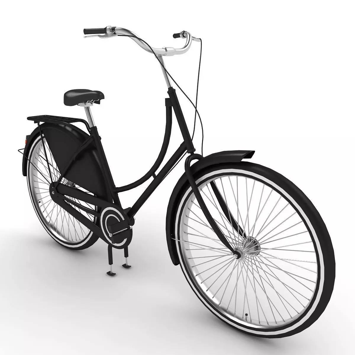 Azor European City Bicycle 3D model_0