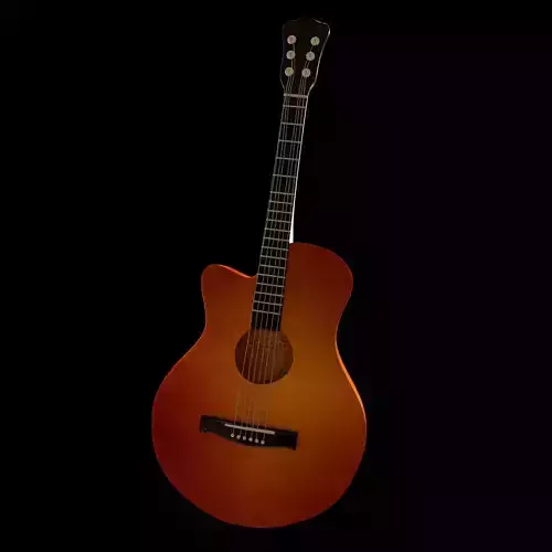 Guitar 3D model acoustic