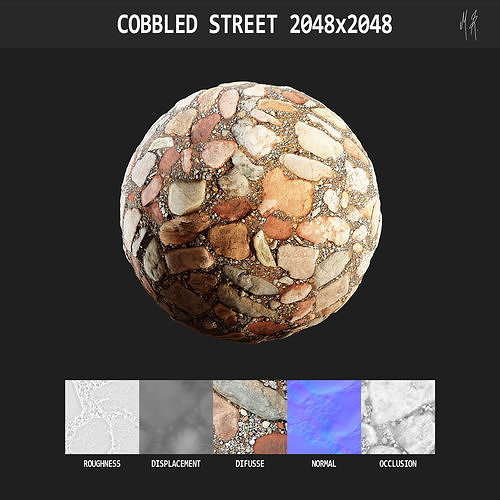 Cobbled Street Texture Texture