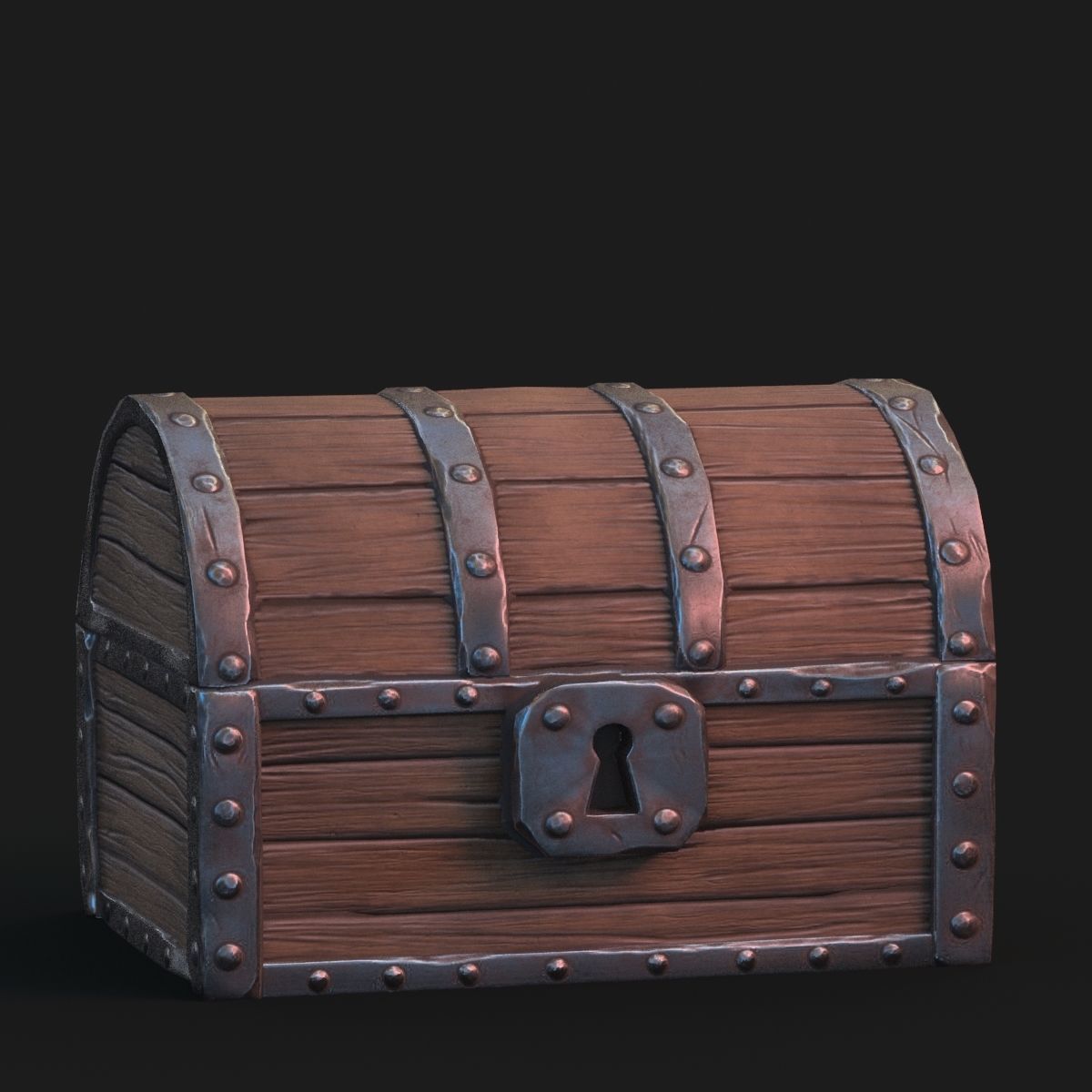 Fantasy chest 3D model_1