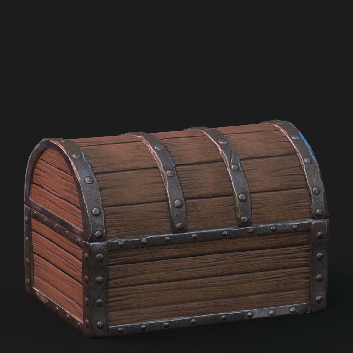 Fantasy chest 3D model_5